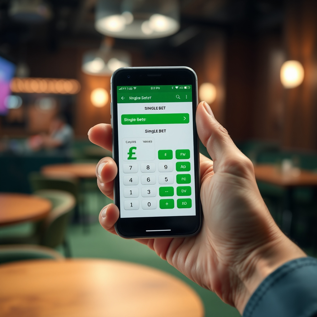 A hand holding a smartphone showing a clean \